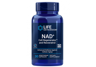 Life Extension NAD+ Cell Regenerator™ and Resveratrol 300 mg, 30 vege caps